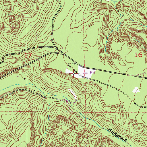 Topographic Map of Holly Pit, WA