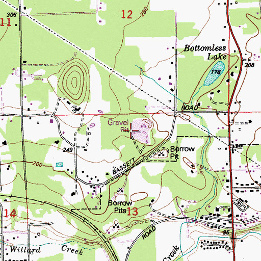 Topographic Map of Dukes Hill Quarry, WA