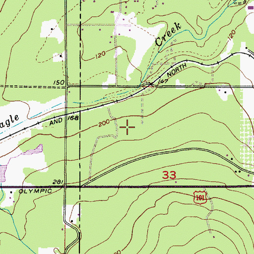 Topographic Map of J and D East Pit, WA