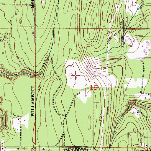 Topographic Map of Dickey Pit, WA