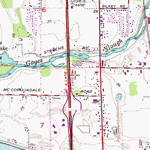 Topographic Map of Prime Outlets at Burlington, WA