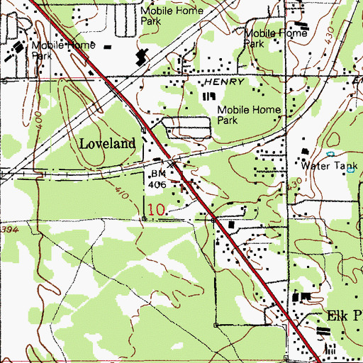 Topographic Map of Child's Time II Early Learning Center, WA