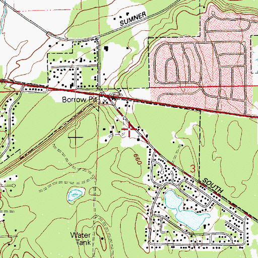 Topographic Map of Kids Country Daycare Center, WA