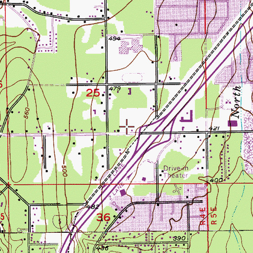 Topographic Map of Kids N Us Child Care Center Everett, WA