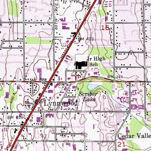 Topographic Map of Kids R Special Learning Center Number 2, WA