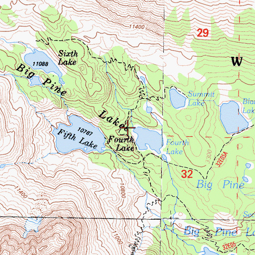 Topographic Map of Glacier Camp, CA