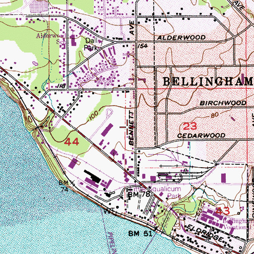 Topographic Map of Promise Daycare Center, WA
