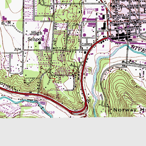 Topographic Map of Northlake Montessori and Child Care School, WA