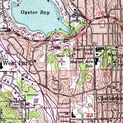 Topographic Map of Footsteps to the Future Child Care Center, WA