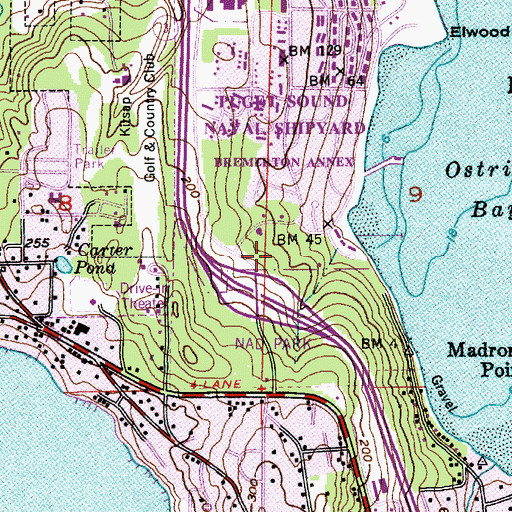 Topographic Map of Jackson Park Child Development Center, WA