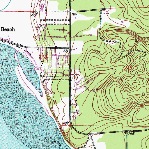 Topographic Map of Toddle Inn Daycare Center, WA