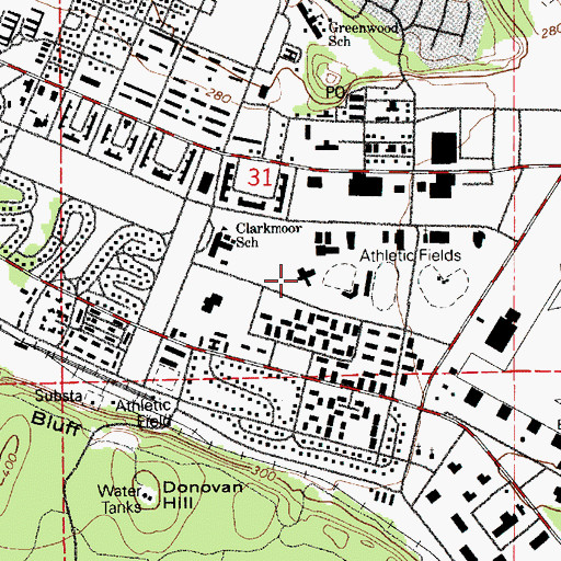 Topographic Map of Clarkmoor Child Development Center, WA