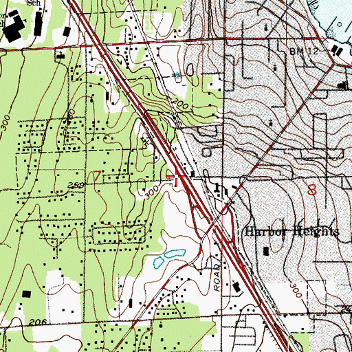 Topographic Map of Beginnings Child Care Center, WA