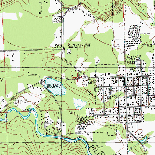 Topographic Map of Granite Falls Child Care Center, WA