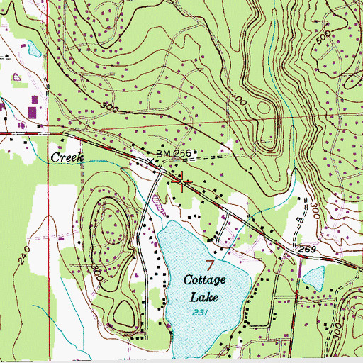 Topographic Map of Evergreen Academy Woodinville, WA