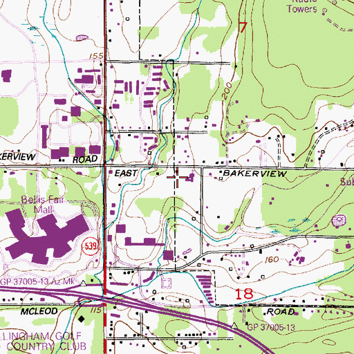 Topographic Map of First Christian Church Preschool, WA