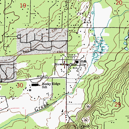 Topographic Map of Little Winners Preschool, WA