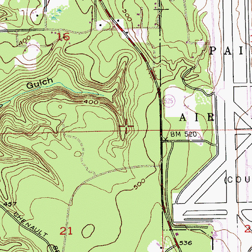 Topographic Map of Harbour Pointe Montessori School, WA