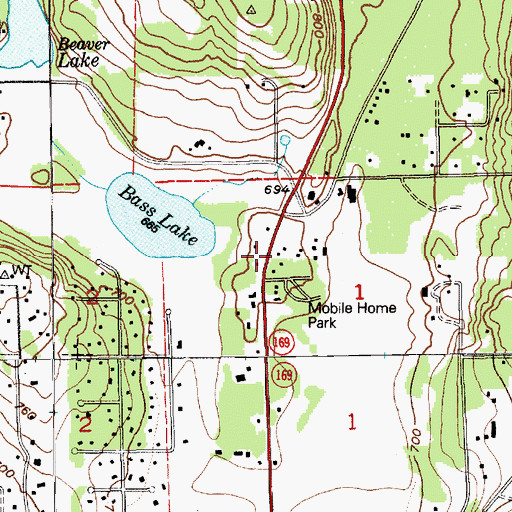 Topographic Map of A Country Garden Montessori School, WA