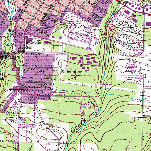 Topographic Map of Peninsula College Performance Institute, WA