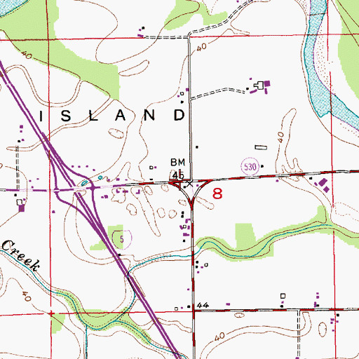 Topographic Map of Snohomish County Fire District 19 Station 95, WA