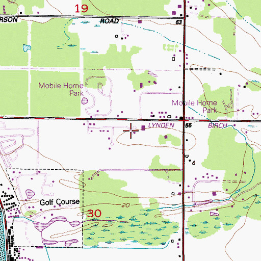 Topographic Map of North Whatcom Fire Rescue Station 63 Birch Bay, WA
