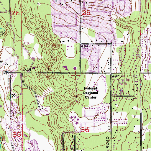 Topographic Map of Bothell Fire and EMS Queensborough Firehouse Station 44, WA