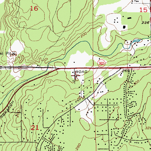 Topographic Map of Pierce County Fire Protection District 16 Station 1, WA