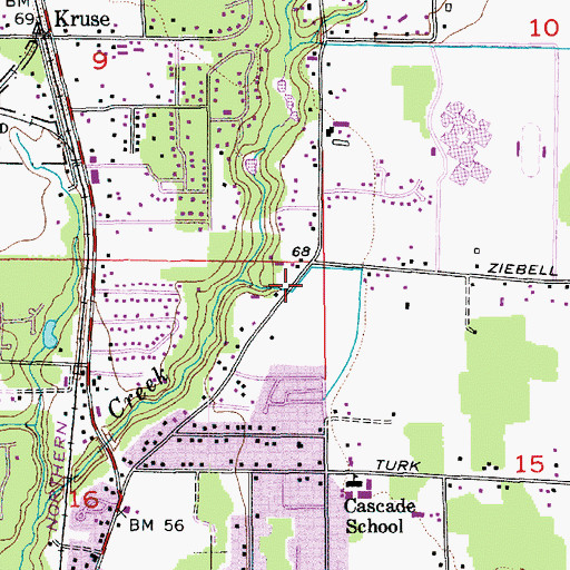 Topographic Map of Marysville Fire District Station 62 Shoultes, WA