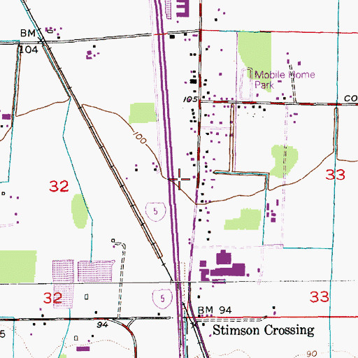 Topographic Map of Marysville Fire District Station 63 Midway, WA
