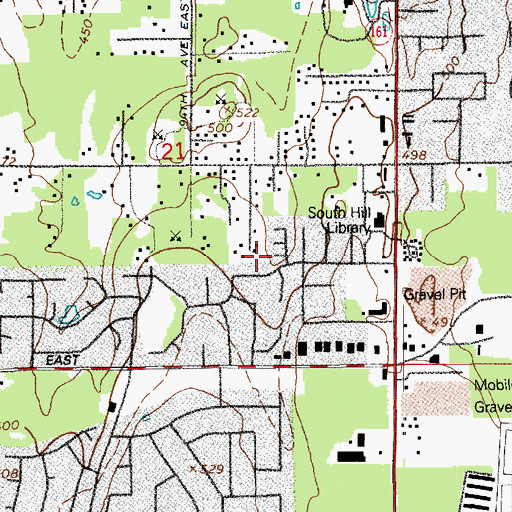 Topographic Map of Cedar Crest Mobile Home Park, WA