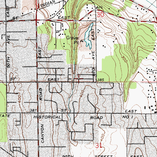 Topographic Map of View Crest Mobile Manor, WA