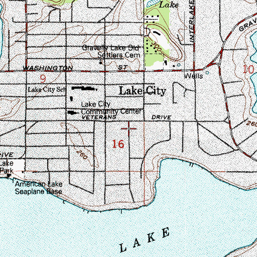 Topographic Map of Country Playhouse Child Care Center, WA