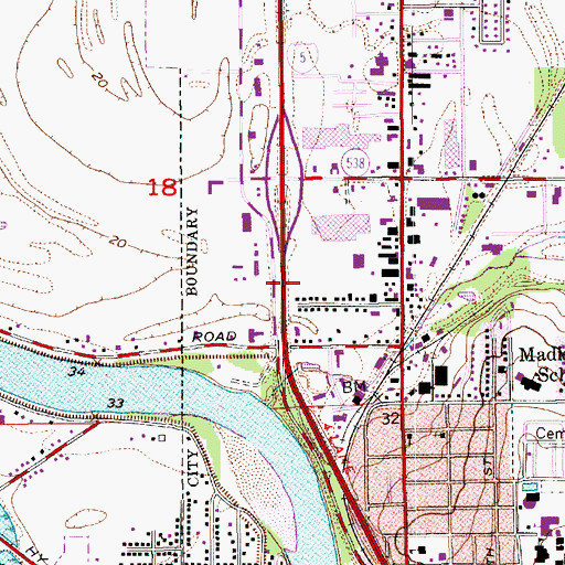 Topographic Map of Learning Ladder Child Development Center, WA