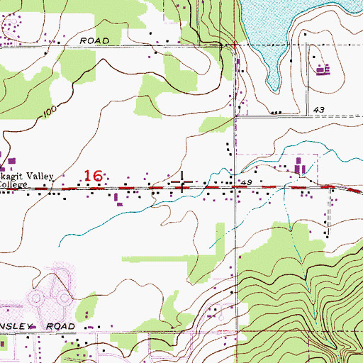 Topographic Map of The Learning Tree Daycare Center, WA