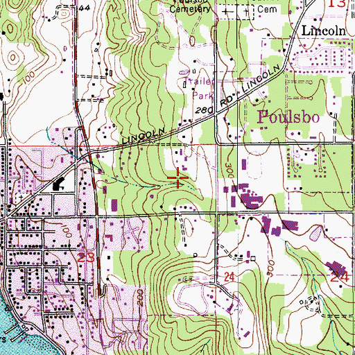 Topographic Map of Saint Olafs Daycare Center, WA