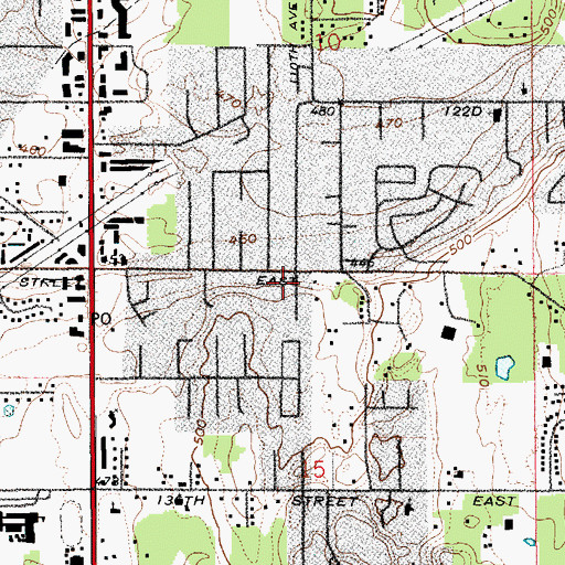 Topographic Map of Toddlers University I Child Care Center, WA