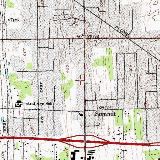 Topographic Map of Toddlers University II Child Care Center, WA
