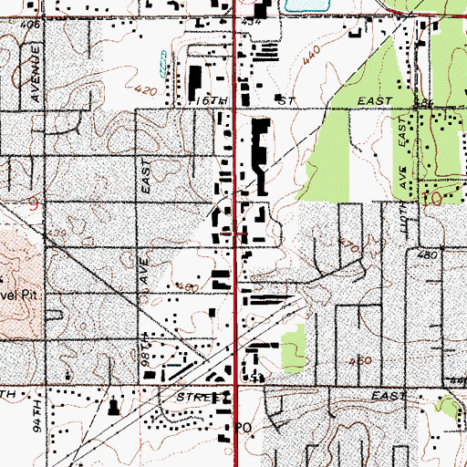 Topographic Map of Toddlers University IV Child Care Center, WA