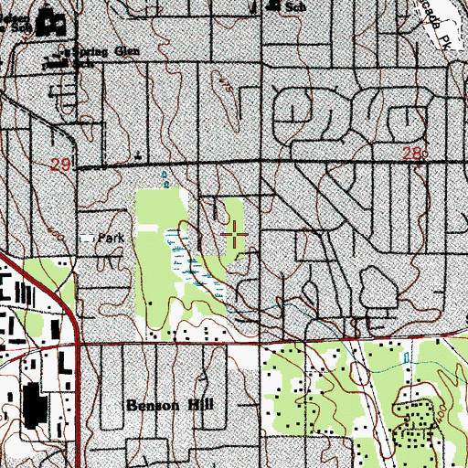 Topographic Map of Circle Time Childcare Center, WA