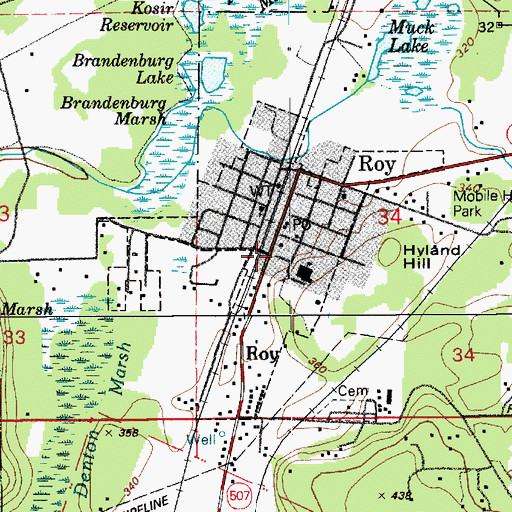 Topographic Map of Care Bear Child Care Center, WA