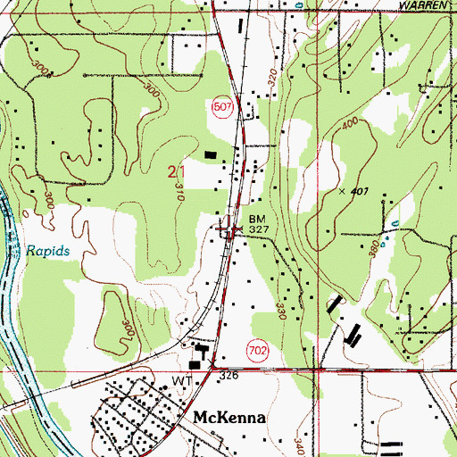 Topographic Map of Tender Moments Daycare Center, WA