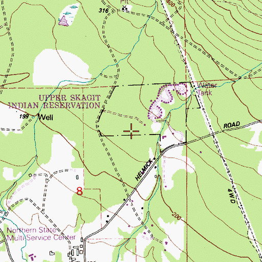 Topographic Map of Upper Skagit Child Development Center, WA