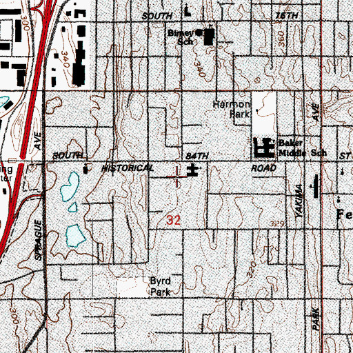 Topographic Map of First Learning Tree Daycare Center, WA