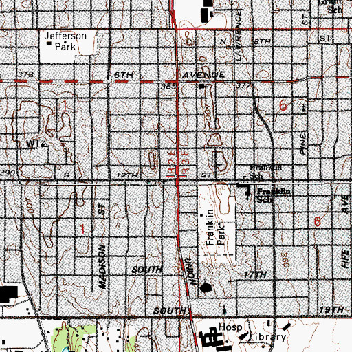 Topographic Map of Joyful Noise Child Care Center, WA