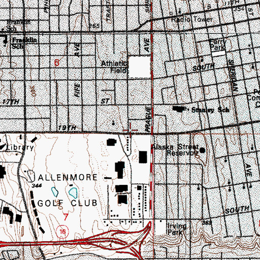 Topographic Map of Multicultural Child Care Center, WA