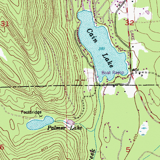 Topographic Map of Alger Learning Center and Independence High School, WA
