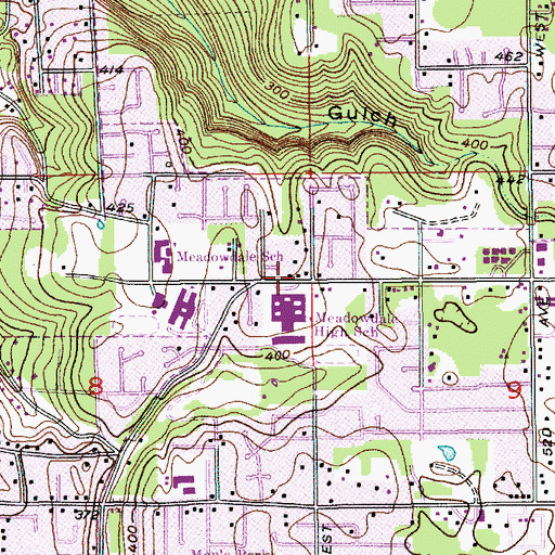 Topographic Map of Kid City Child Development Center, WA