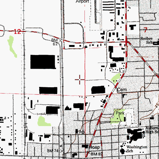 Topographic Map of Kids Country Child Care Center Auburn, WA