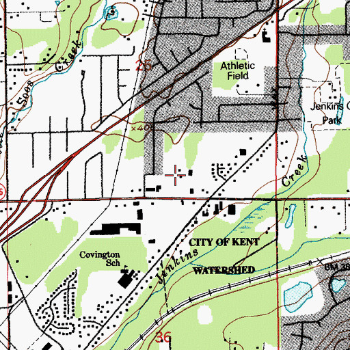 Topographic Map of Kindercare Learning Center 1186, WA